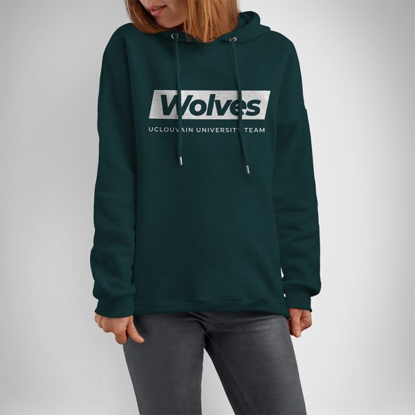 Hoodie Wolves 2023 Femme Heather Green