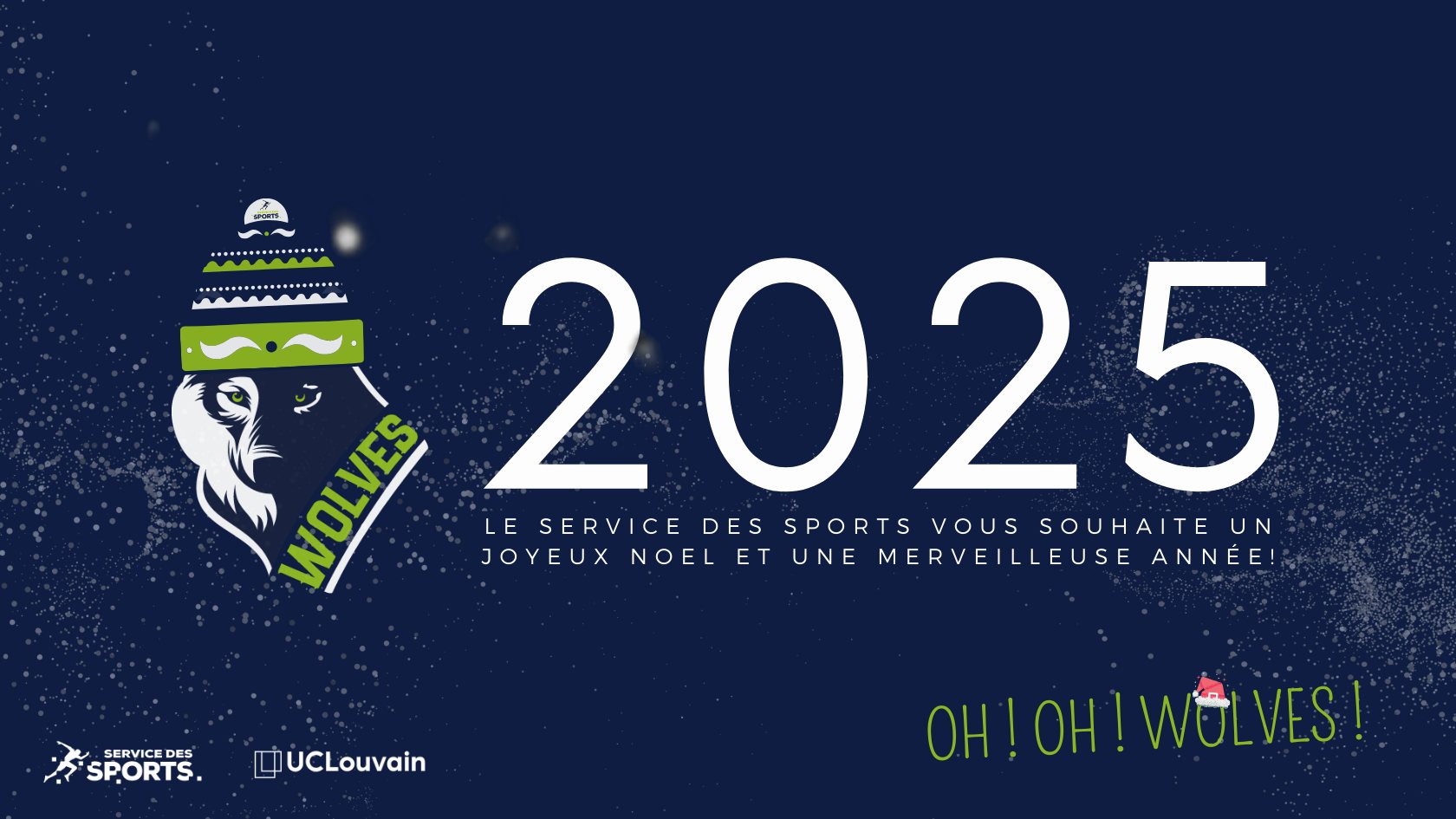 Le Service des Sports et ses Wolves vous souhaitent de merveilleuses fêtes ! 