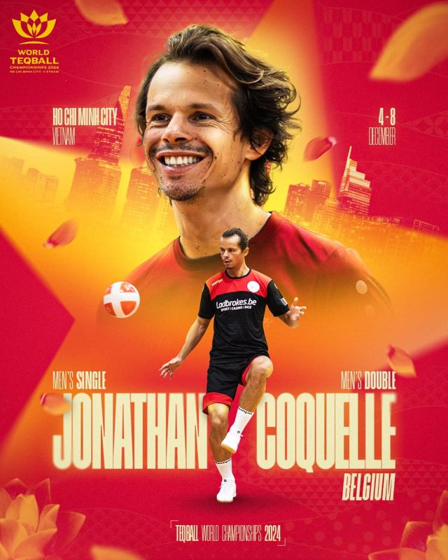 Teqball World Championships 2024 🏆🇻🇳

Un Moniteur UCLouvain en route pour le Vietnam !

Nous avons le plaisir de vous annoncer que Jonathan Coquelle, notre moniteur de teqball et actuel champion de Belgique, représentera fièrement notre pays aux Championnats du Monde de Teqball à Ho Chi Minh City, du 4 au 8 décembre.

Un duo avec un ancien de l'UCLouvain ! 🇧🇪
En double, Jonathan jouera aux côtés de Nicolas Hachez, ancien étudiant de l'UCLouvain et membre de l'équipe universitaire de football il y a plus d'une décennie. Ensemble, ils sont prêts à relever le défi dans des conditions exigeantes et face à des adversaires de haut niveau !

📺 Suivez les matchs en direct
Les rencontres seront retransmises en live sur le profil Facebook de Jonathan Coquelle. Chaque commentaire et message de soutien sera une véritable source d’énergie pour lui durant cette compétition exigeante.

📅 Entraînez-vous avec le numéro 1 Belge !
Vous pouvez aussi découvrir ce sport impressionnant avec Jonathan, lors des entraînements teqball, chaque mercredi de 18h à 20h en salle H3. Une expérience unique avec un passionné de la discipline !

Bonne chance Jonathan et Nicolas ! La communauté UCLouvain est derrière vous !

Consultez notre programme d'activités sur https://sites.uclouvain.be/uclsport